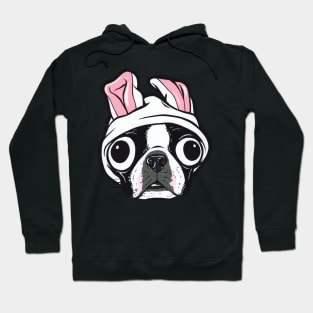 Boston Terrier Bunny Hoodie